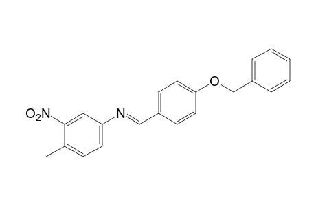 N-[p-(benzyloxy)benzylidene]-3-nitro-p-toluidine