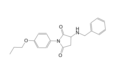 2,5-pyrrolidinedione, 3-[(phenylmethyl)amino]-1-(4-propoxyphenyl)-