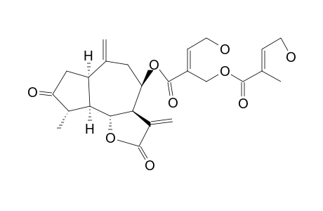 ZALUZANIN C,3-DEHYDRO-4-B,15-DIHYDRO-8-B-(4'-HYDROXY-5'-(4"-HYDROXYTIGLOYLOXY)TIGLOYLOXY)-B