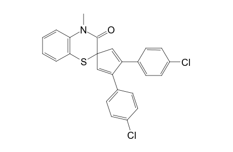 3',4'-Bis(p-chlorophenyl)-4-methyl-3-oxo-3,4-dihydro-2H-1,4-benzothiazin-2'-spiro-1'-cyclopenta-2',4'-diene