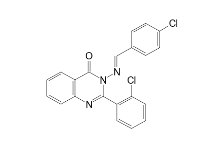 3-[(p-CHLOROBENZYLIDENE)AMINO]-2-(o-CHLOROPHENYL)-4(3H)-QUINAZOLINONE