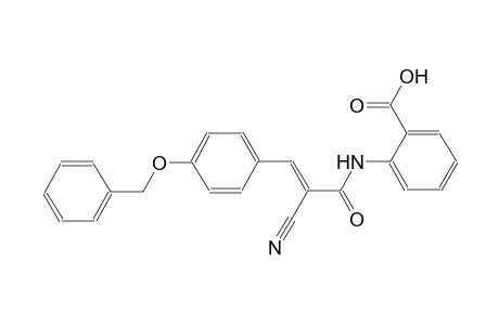 2-({(2E)-3-[4-(benzyloxy)phenyl]-2-cyano-2-propenoyl}amino)benzoic acid