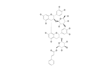 CATECHIN-3-O-BETA-D-GLUCOPYRANO-(4-ALPHA->8)-EPICATECHIN-3-O-BETA-D-GLUCO-(6-CINNAMOYL)-PYRANOSIDE
