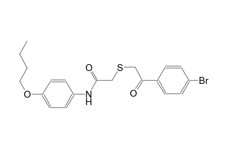 acetamide, 2-[[2-(4-bromophenyl)-2-oxoethyl]thio]-N-(4-butoxyphenyl)-