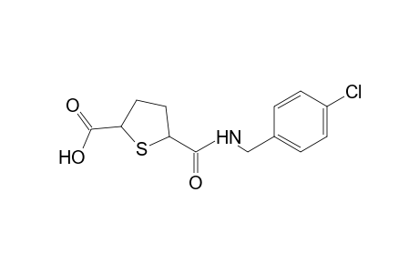 5-[(p-chlorobenzyl)carbamoyl]tetrahydro-2-thiophenecarboxylic acid