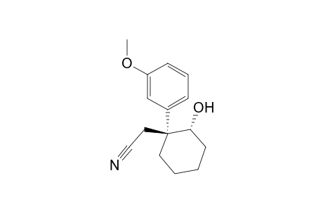 Cyclohexaneacetonitrile, 2-hydroxy-1-(3-methoxyphenyl)-, cis-
