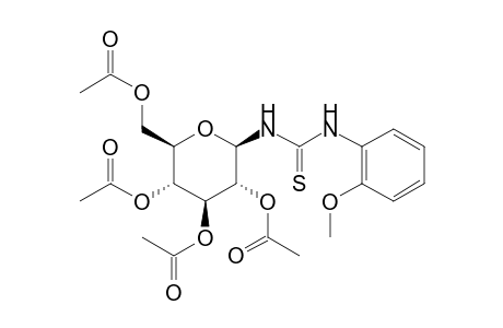 1-Deoxy-1-[3-(2-methoxyphenyl)-2-thioureido]-.beta.-d-glucopyranose 2,3,4,6-tetraacetate
