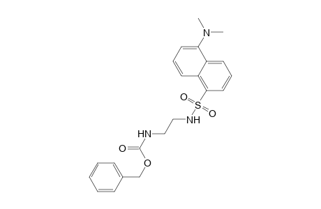Carbamic acid, [2-[[[5-(dimethylamino)-1-naphthalenyl]sulfonyl]amino]ethyl]-, phenylmethyl ester