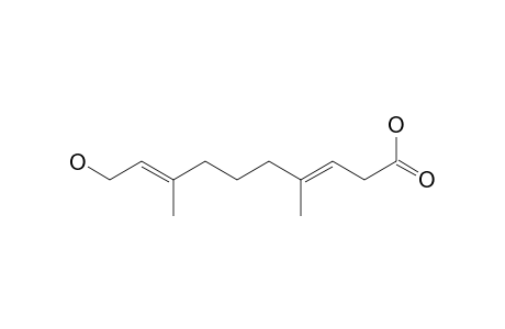 10-Hydroxy-4,8-dimethyldeca-3(E),8(E)-dienoic Acid
