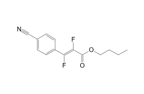 Butyl (E)-p-cyano-.alpha.,.beta.-difluorocinnamate
