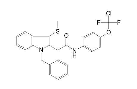 2-(1-benzyl-3-methylsulfanyl-indol-2-yl)-N-[4-[chloro(difluoro)methoxy]phenyl]acetamide