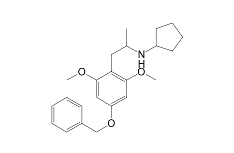 N-Cyclopentyl-4-benzyloxy-2,6-dimethoxyamphetamine