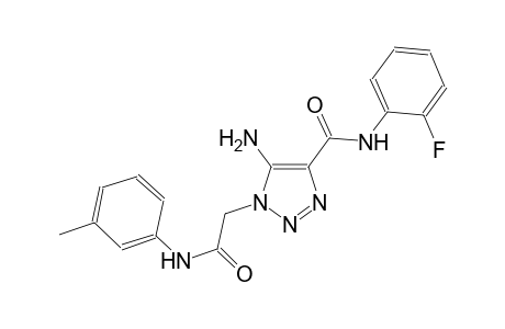 5-amino-N-(2-fluorophenyl)-1-[2-oxo-2-(3-toluidino)ethyl]-1H-1,2,3-triazole-4-carboxamide
