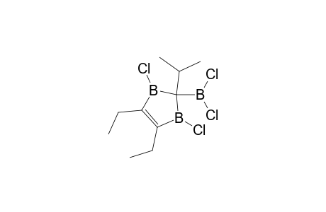 1,3-Dichloro-2-dichloroboryl-4,5-diethyl-2,3-dihydro-2-isopropyl-1,3-diborole