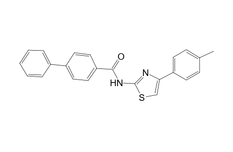 N-[4-(4-Methylphenyl)-1,3-thiazol-2-yl][1,1'-biphenyl]-4-carboxamide