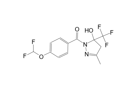 1-[4-(difluoromethoxy)benzoyl]-3-methyl-5-(trifluoromethyl)-4,5-dihydro-1H-pyrazol-5-ol