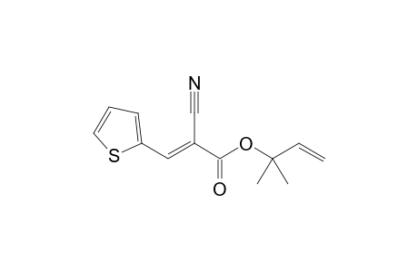1",1"-Dimethyl-2"-propenyl 2-cyano-3-(2'-thienyl)-2-propenoate