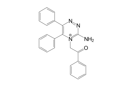 3-Amino-4-(2-oxo-2-phenyl-ethyl)-5,6-diphenyl-[1,2,4]triazin-4-ium