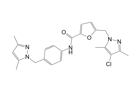 5-[(4-chloro-3,5-dimethyl-1H-pyrazol-1-yl)methyl]-N-{4-[(3,5-dimethyl-1H-pyrazol-1-yl)methyl]phenyl}-2-furamide