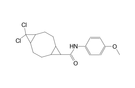 10,10-dichloro-N-(4-methoxyphenyl)tricyclo[7.1.0.0~4,6~]decane-5-carboxamide