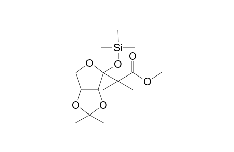 Methyl 2-deoxy-4,5-O-isopropylidene-2,2-dimethyl-3-O-trimethylsilyl-.alpha.,D-erythro-3,6-furanso-3-hexulosonate