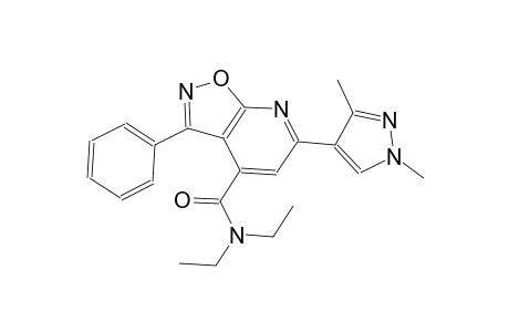 isoxazolo[5,4-b]pyridine-4-carboxamide, 6-(1,3-dimethyl-1H-pyrazol-4-yl)-N,N-diethyl-3-phenyl-