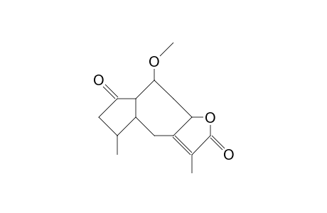 Decahydro-3,4A(.beta.)-dimethyl-8.alpha.-methoxy-7-oxo-azuleno(6,5-B)furan-2(5H)-one