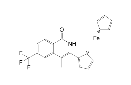 3-Ferrocenyl-4-methyl-6-(trifluoromethyl)isoquinolin-1(2H)-one