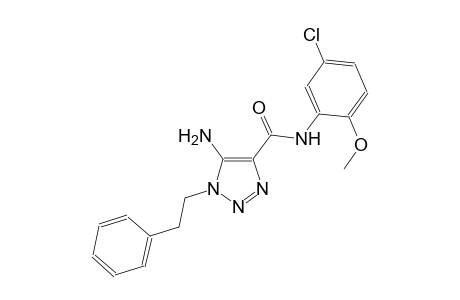 1H-1,2,3-triazole-4-carboxamide, 5-amino-N-(5-chloro-2-methoxyphenyl)-1-(2-phenylethyl)-