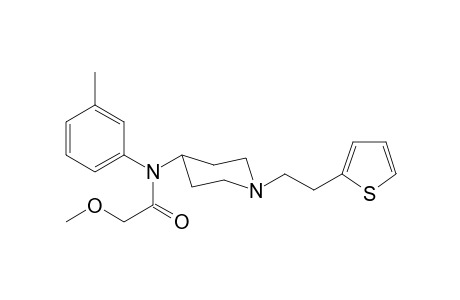 2-Methoxy-N-3-methylphenyl-N-(1-[2-(thiophen-2-yl)ethyl]piperidin-4-yl)acetamide