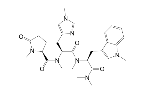 L-Tryptophanamide, 1-methyl-5-oxo-L-prolyl-N,1-dimethyl-L-histidyl-N,N,N.alpha.,1-tetramethyl-