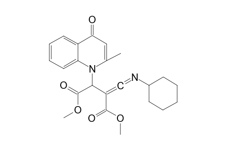 Dimethyl 2-((cyclohexylimino)methylene)-3-(2-methyl-4-oxoquinolin-1(4H)-yl)-succinate