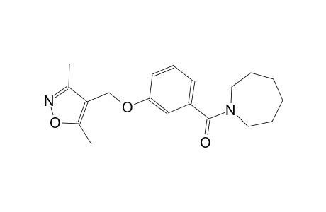 1H-azepine, 1-[3-[(3,5-dimethyl-4-isoxazolyl)methoxy]benzoyl]hexahydro-