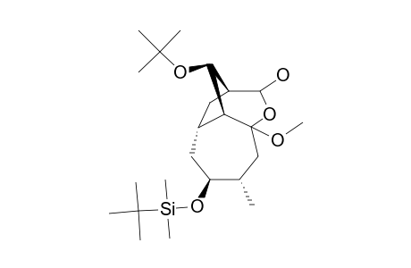 (1S*,6S*,7S*,9S*,10R*,11R*)-11-TERT.-BUTOXY-7-TERT.-BUTYLDIMETHYLSILOXY-4-METHOXY-6-METHYL-2-OXATRICYCLO-[6.2.1.0-(3,9)]-DODECAN-2-OL