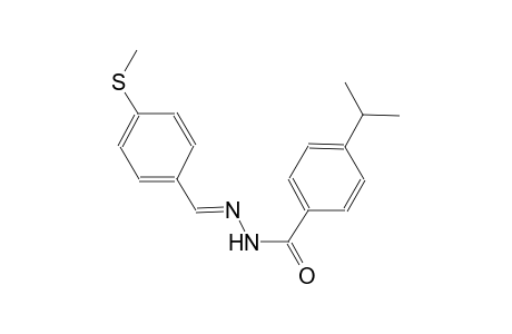 4-isopropyl-N'-{(E)-[4-(methylsulfanyl)phenyl]methylidene}benzohydrazide