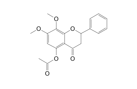 5-Hydroxy-7,8-dimethoxyflavanone, ac derivative