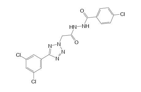 1-(p-chlorobenzoyl)-2-{[5-(3,5-dichlorophenyl)-2H-tetrazol-2-yl]acetyl}hydrazine