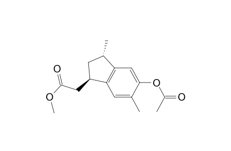 Methyl trans-(5-Acetoxy-3,6-dimethyl-1-indanyl)acetate