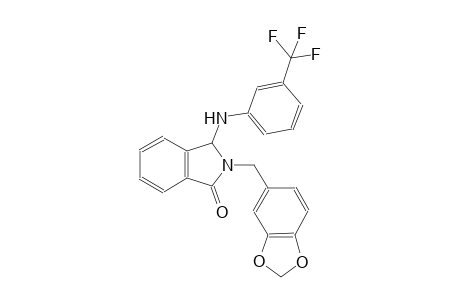 1H-isoindol-1-one, 2-(1,3-benzodioxol-5-ylmethyl)-2,3-dihydro-3-[[3-(trifluoromethyl)phenyl]amino]-
