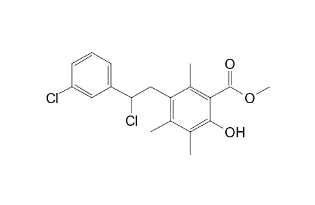 Methyl 5-[2-Chloro-2-(3-chlorophenyl)ethyl]-3,4,6-trimethylsalicylate