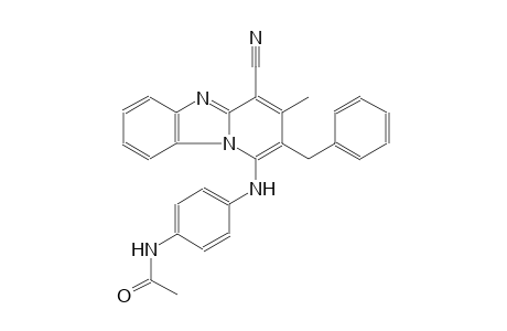 N-{4-[(2-benzyl-4-cyano-3-methylpyrido[1,2-a]benzimidazol-1-yl)amino]phenyl}acetamide