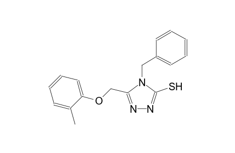 4H-1,2,4-triazole-3-thiol, 5-[(2-methylphenoxy)methyl]-4-(phenylmethyl)-