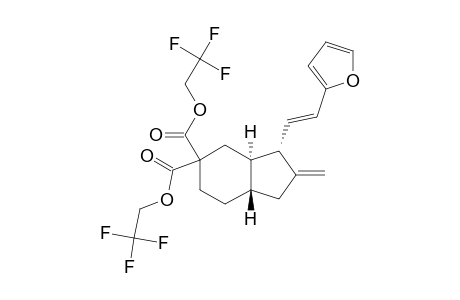 bis(2,2,2-trifluoroethyl) (3S,3aR,7aS)-3-[(E)-2-furan-2-ylethenyl]-2-methylidene-3,3a,4,6,7,7a-hexahydro-1H-indene-5,5-dicarboxylate