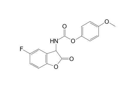 4-Methoxyphenyl (5-fluoro-2-oxo-2,3-dihydrobenzofuran-3-yl)carbamate
