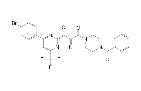 2-[(4-benzoyl-1-piperazinyl)carbonyl]-5-(4-bromophenyl)-3-chloro-7-(trifluoromethyl)pyrazolo[1,5-a]pyrimidine