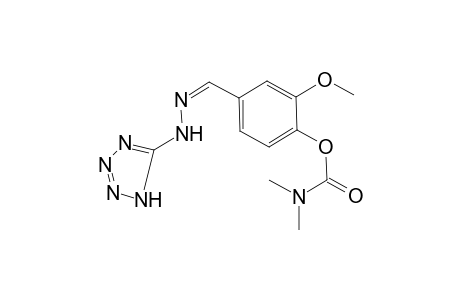 Dimethylcarbamic acid [2-methoxy-4-[(1H-tetrazol-5-yl)hydrazonomethyl]phenyl] ester