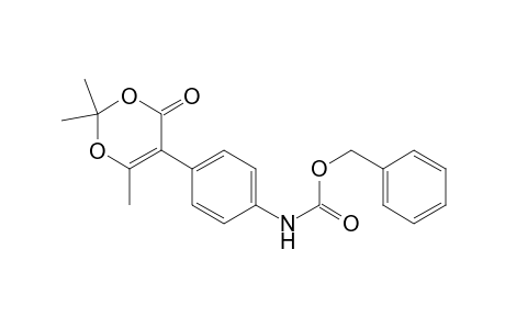 Benzyl 4-(2,2,6-trimethyl-4-oxo-4H-1,3-dioxin-5-yl)phenylcarbamate