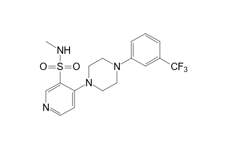 N-methyl-4-[4-(alpha,alpha,alpha-trifluoro-m-tolyl)-1-piperazinyl]-3-pyridinesulfonamide