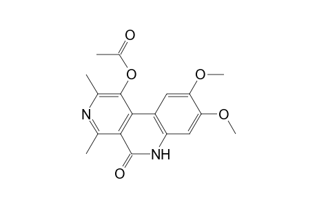 8,9-Dimethoxy-2,4-dimethyl-5-oxo-5,6-dihydrobenzo[c][2,7]naphthyridin-1-yl acetate
