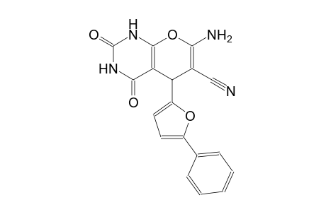 7-amino-2,4-dioxo-5-(5-phenyl-2-furyl)-1,3,4,5-tetrahydro-2H-pyrano[2,3-d]pyrimidine-6-carbonitrile